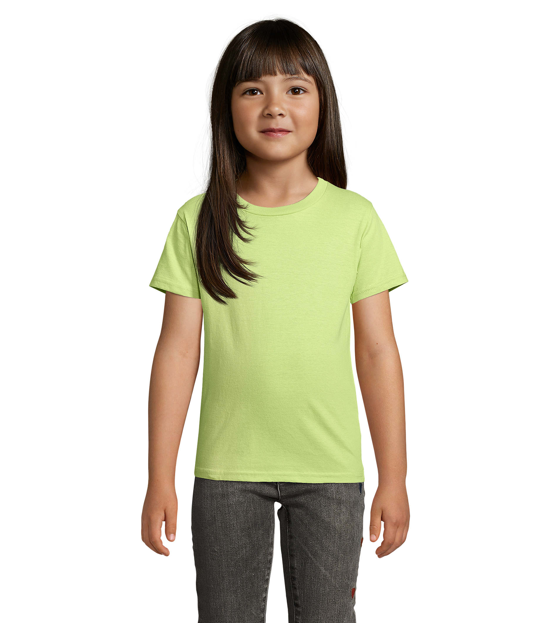 Tshirt publicitaire coton bio enfant 150g - CRUSADER Vert pomme